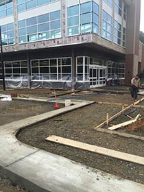 Concrete ADA Site Preparation for Walgreens in Cary NC