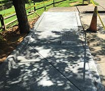 Concrete Pouring and Finishing of ADA Ramp in Raleigh