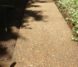 Decorative Concrete Exposed Aggregate W Integral Color 1
