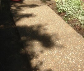 Decorative Concrete Exposed Aggregate W Integral Color 2