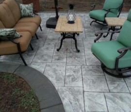 Stamped Concrete Patio 1